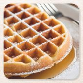 waffle rechteckiger pappuntersetzer (Vorderseite)