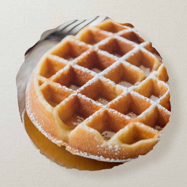 waffle rundes kissen (Rückseite)