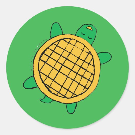 Waffle Turtles Aufkleber (Vorderseite)