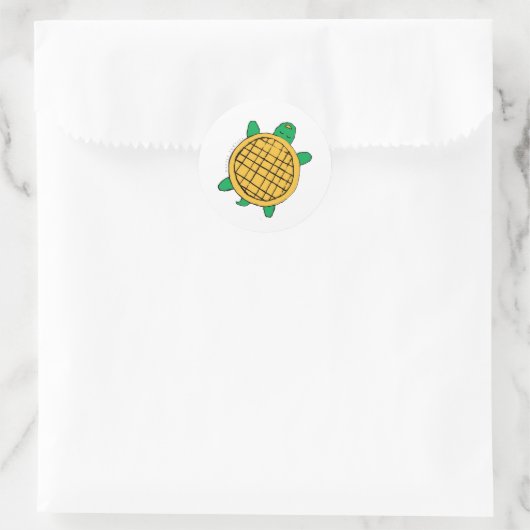 Waffle Turtles sticker (Tasche)