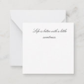 Waffles and Berries Mitteilungskarte (Rückseite)