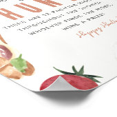 Waffles Coffee Fruits Baby Brunch Pacifier Hunt Poster (Ecke)