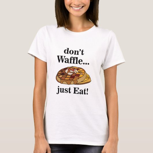 Waffles Food Funny T-Shirt (Vorderseite)