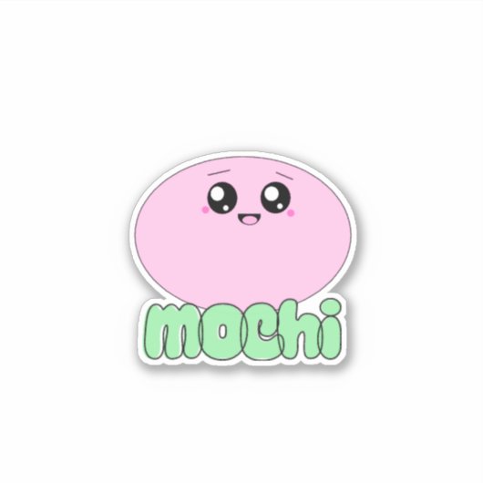 Waffles+Mochi-Just Mochi-Vinyl Sticker (Vorderseite)