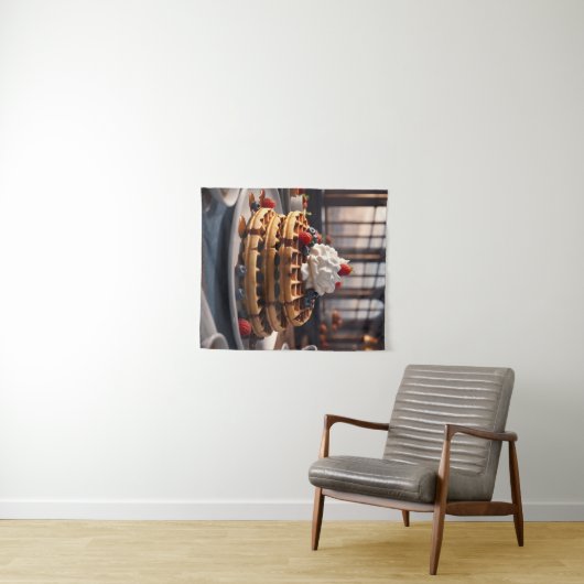 Waffles Wandteppich (Beispiel (Horizontal))