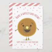 Waffley Good Friend Waffle Kid Classroom Valentine (Vorne/Hinten)