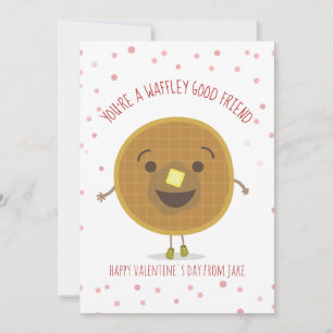 Waffley Good Friend Waffle Kid Classroom Valentine
