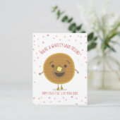 Waffley Good Friend Waffle Kid Classroom Valentine Postkarte (Stehend Vorderseite)