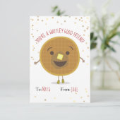 Waffley Good Friend Waffle Valentine Kinder Postka (Stehend Vorderseite)