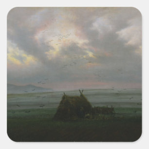 Waft vom Nebel, C. 1818-20 Quadratischer Aufkleber