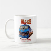 WAG-12B Lokomotive. Güterzug der indischen Eisenba Kaffeetasse (Links)