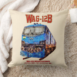 WAG-12B Lokomotive. Güterzug der indischen Eisenba Kissen