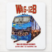 WAG-12B Lokomotive. Güterzug der indischen Eisenba Mousepad (Vorne)
