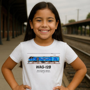 WAG-12B Lokomotive. Güterzug der indischen Eisenba T-Shirt