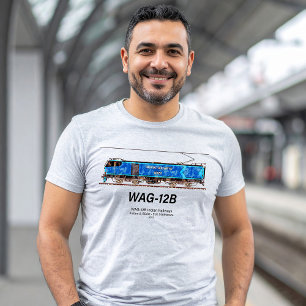WAG-12B Lokomotive. Güterzug der indischen Eisenba T-Shirt