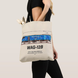 WAG-12B Lokomotive. Güterzug der indischen Eisenba Tasche
