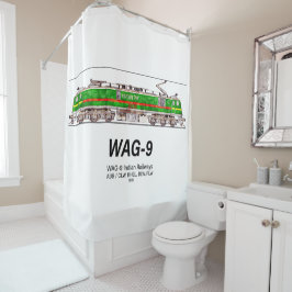 WAG-9 Lokomotive. Güterzug der indischen Eisenbahn Duschvorhang
