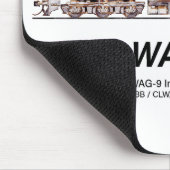 WAG-9 Lokomotive. Güterzug der indischen Eisenbahn Mousepad (Ecke)