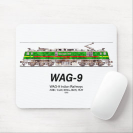 WAG-9 Lokomotive. Güterzug der indischen Eisenbahn Mousepad
