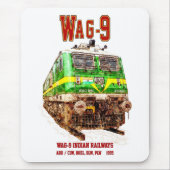 WAG-9 Lokomotive. Güterzug der indischen Eisenbahn Mousepad (Vorne)