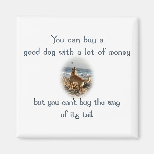 Wag des Schwanzes Magnet (Vorne)