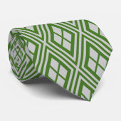 Wagara - Hishi Green/Silver Krawatte (Gerollt)