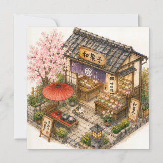 Wagashi-Shop Aquarell