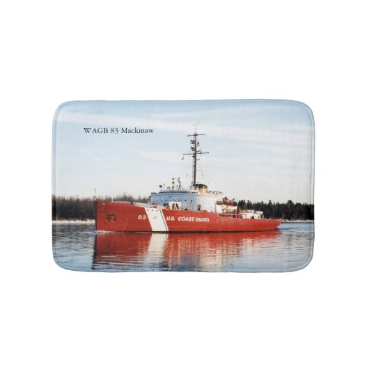 WAGB 83 Mackinaw Red Bathmat Badematte (Vorderseite)