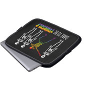 Wage, du selbst Halloween Dabbing Skelett zu sein Laptopschutzhülle (Vorne Knopf)