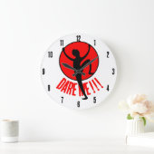 Wage mich !!! große wanduhr (Zuhause)