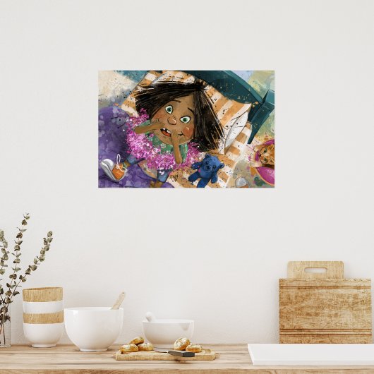 Wage nicht zu lachen poster (Küche)