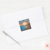 Wage zu Beginnen Quadratischer Aufkleber (Umschlag)