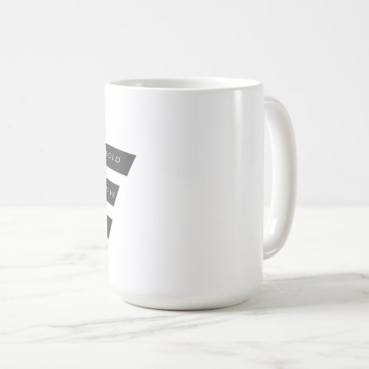 Wagemutig, mutig - Positive Vibes Motivation Kaffeetasse (VorderseiteRechts)