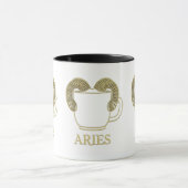 Wagemutiger Aries Sternzeichen-Mug Tasse (Zentrum)