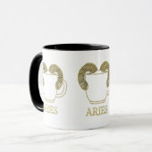 Wagemutiger Aries Sternzeichen-Mug Tasse (Vorderseite Links)