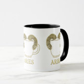 Wagemutiger Aries Sternzeichen-Mug Tasse (VorderseiteRechts)