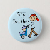 Wagen-Bruder-T-Shirts und Geschenke Button (Vorderseite)