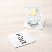 wagen, den Untersetzer von Papier zu verfolgen (Vor Ort)