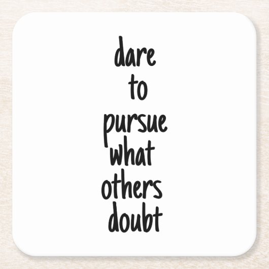 wagen, den Untersetzer von Papier zu verfolgen (Vorderseite)