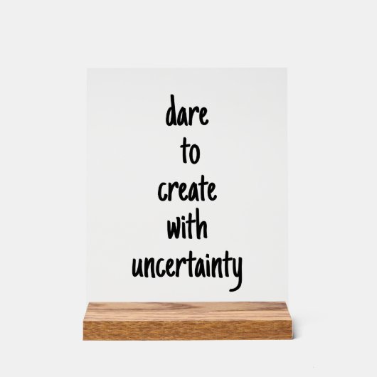 wagen, ein akrales Zeichen zu erstellen Acrylschild (Vorderseite)