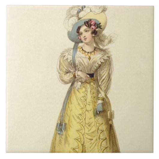 Wagen-Kostüm, Modegeck von Ackermanns R Fliese (Vorderseite)