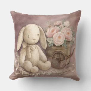 Wagen mit Pfingstrosen, Vintage, Shabby Chic, von  Kissen