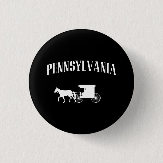 Wagen Pennsylvanias Amische Button (Vorderseite)