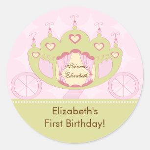 Wagen Prinzessin-Birthday Sticker Pretty Royal