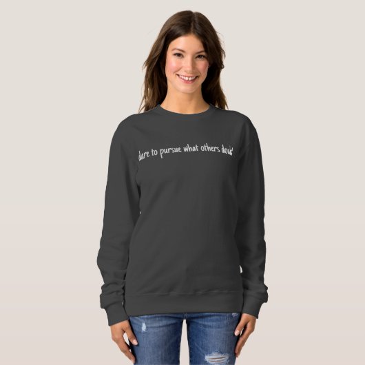 wagen Sie es, das grundlegende Sweatshirt der Frau (Vorne ganz)