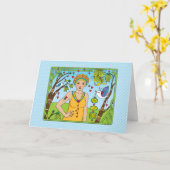 wagen Sie es, die Bold_Grußkarte zu sein Karte (Gelbe Blume)