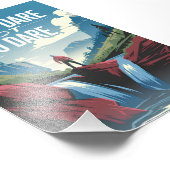 wagen Sie nicht, es nicht zu wagen Fotodruck (Ecke)