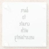 wagen Sie sich, einen Glass-Untersetzer zu erstell Glasuntersetzer (Rückseite)