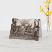 Wagen zog durch zwei Ochsen in Mandalay, Birma Karte (Gelbe Blume)