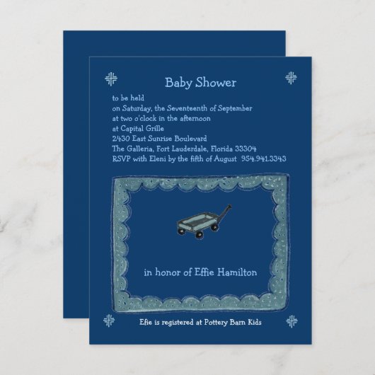 Wagengrenze Einladung (Vorne/Hinten)